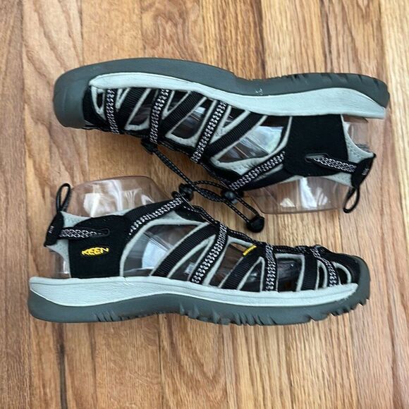 Keen Whisper Closed Toe Sport Black Waterproof Sandals Women’s Size 10 - Picture 6 of 10